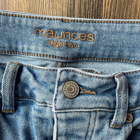 Maurices High Rise skinny jeans, medium/light wash, size 0-R - Picture 5 of 6